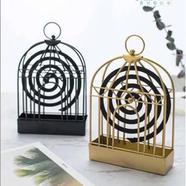 Yirdapall Mosquito Repellent Incense Holder, Mosquito Repellent Incense Stand, Hanging, Birdcage Shape, Iron, Antique Style, Stylish, icon