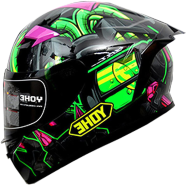 Yohe Black Fluo Green Glossy - 978-2-71