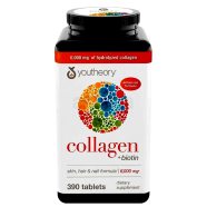 Youtheory Collagen Plus Biotin 390 Tablets