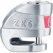 ZOVII ZK6 Disc Lock Anti-Theft Stainless Steel Lock With 6mm Lock Pin For Motorcycle And Scooter icon