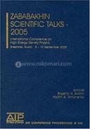 Zababakhin Scientific Talks - 2005