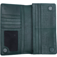 Zays Handcrafted Premium Eco-Friendly Leather Long Wallet for Mobile 