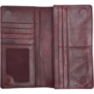 Zays Handcrafted Premium Eco-Friendly Leather Long Wallet for Mobile 