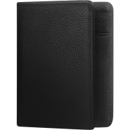 Zays Premium Handcrafted Slim Bifold Leather Short Wallet for Men And Women - Black