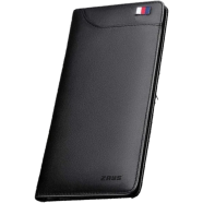 Zays Ultra-Thin Genuine Leather Long Wallet for Men And Women | Slim, Stylish And Durable Card Holder with Multiple Pockets | - Black - ZLW101