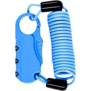 Zentorack Branded Lightweight Helmet Lock – 3-Digit Combination, Keyless, Strong Cut Resistance, Multipurpose For Helmets, Bags, And Luggage icon