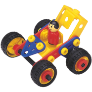 Zephyr Plastic Mechanix - Cars 1 Block Building Set For Kids - 02001