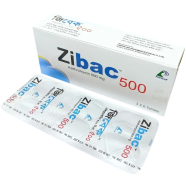 Zibac 500mg Tablet 6's Strip icon