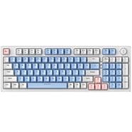Zifriend 98 Keys Mechanical Keyboard Blue Switches Hot Swappable Blue White - ZA981 White