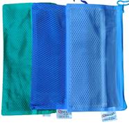 Zip Bag (Suitable for Cheque leaves, Pencil, Pen Carrier) - 3 pcs Blue Color 