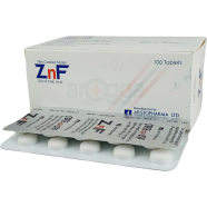 ZnF 5 mg Plus 20 mg 10's Strip Tablet icon