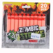 Zombie Strike Nerf Refill Darts Soft Bullet 20 Pcs Elite Series 