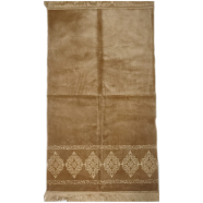  AL Rashed Turkey Premium Prayer Jaynamaz Brown Colour- (Any Design)