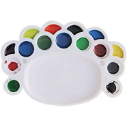  CARIZO RangaRang Jumbo Circular Light Weight Colour Mixing Palette(multicolour)