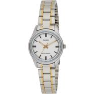  CASIO Silver Plated Case Stainless Steel Band Watch for Women - LTP-V005SG-7AUDF