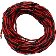  Cable 23/076 With Bobbin 10 Yards Red And Black - 35695 image