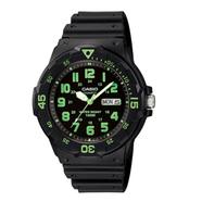  Casio Black Green Standard Analog Watch - MRW-200H-3BVDF