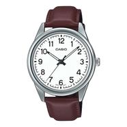  Casio Brown Leather Strap Watch For Men - MTP V005L-7B4UDF