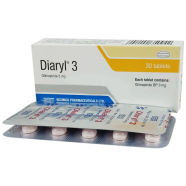  Diaryl 3 mg Tablet 10's Strip