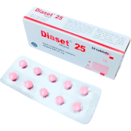  Diaset 25 mg Tablet 10's Strip