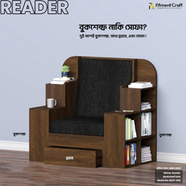  Fitment Craft Reader Bookshelf cum Sofa - BSV1-666