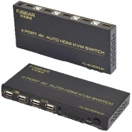 FJGEAR HS401 HDMI Controller Remote 4 Port Switch