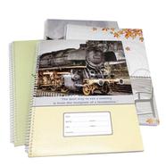  Floral Spiral Khata (White) - 300 Pages (Any Design) 