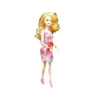  GIRL ANGEL Wonderful Barbie Toy With Dress and Accessories For kids and Girls (barbie_shoe_dress_ear_pink) - Pink 