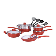  Gazi PRC-16C Red Non-Stick Cookware Set 