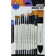  Keep Smiling Artist White Pearl Mix Brush Set of 12 (B-28)