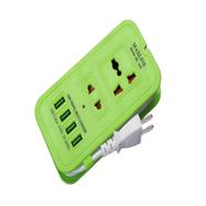  Maxline ML-604 4 USB Ports Travel Multi Charger And Extension Socket With 6 Feet Cable