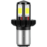  Motorcycle Headlight Waterproof 4 Side Led H4 Socket Hi Lo Beam Moto Led 6000K White 12V 1200LM 1 Pcs icon