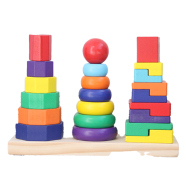  Muti-Colur Three Column Tower icon