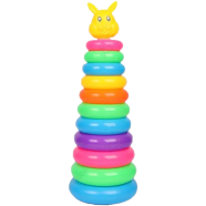  Rainbow Color Pyramid Ring Puzzle Toy 11 Layers (pyramid_china_11ring) - Multicolor icon