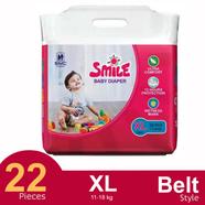  SMS Smile Belt System Baby Diaper (Size-XL) (11-18kg) (22Pcs)