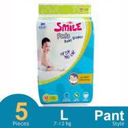  Smile Pant System Baby Diaper (Size-M) (7-12kg) (5Pcs)