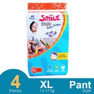  Smile Pant System Baby Diaper (Size-XL) (12-17kg) (4Pcs)