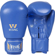  WISING Boxing Gloves - Blue - (16822) - AIBA Approved - 1 Pair - 12 Ounces - Citizen Sports