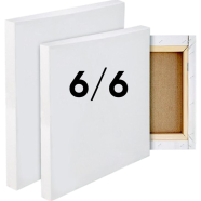  White Premium Canvas (6 x 6 inch) - 3 Pcs