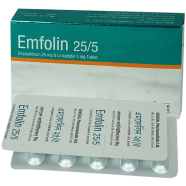 Emfolin 25mg Plus 5mg Tablet 10's Strip icon