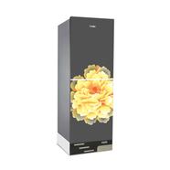 Vision Glass Door Refrigerator RE-200L Mirror Blooming Flower Top Mount - 892217