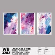 DDecorator Modern Abstract ArtWork Wall Decor - (Set of 3) WB3282