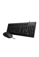 Rapoo Wired Optical Mouse and Keyboard Combo - X120 Pro (Black)