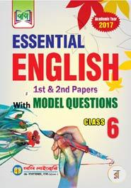 Essential English 1st And 2nd Papers With Model Questions (For Class 6) image
