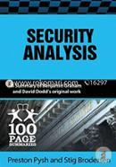 Security Analysis: 100 Page Summary