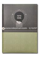 Hearts Daily Notebook - (Grey and Cream Color)