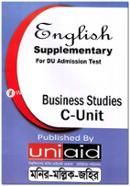 ইংলিশ সাপলিমেন্টরি ফর ডিইউ এডমিশন টেস্ট বিসনেস স্টাডিস সি-ইউনিট