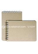 Memo Book Black and Silver Double O Ring Notebook 2-Pack