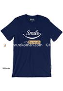Smile It's Sunnah T-Shirt - XL Size (Navy Blue Color)
