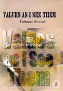 Values As I See Them